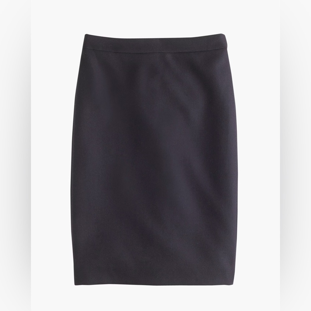 J.Crew 2 Pencil® skirt in double-serge wool - size 4 - navy